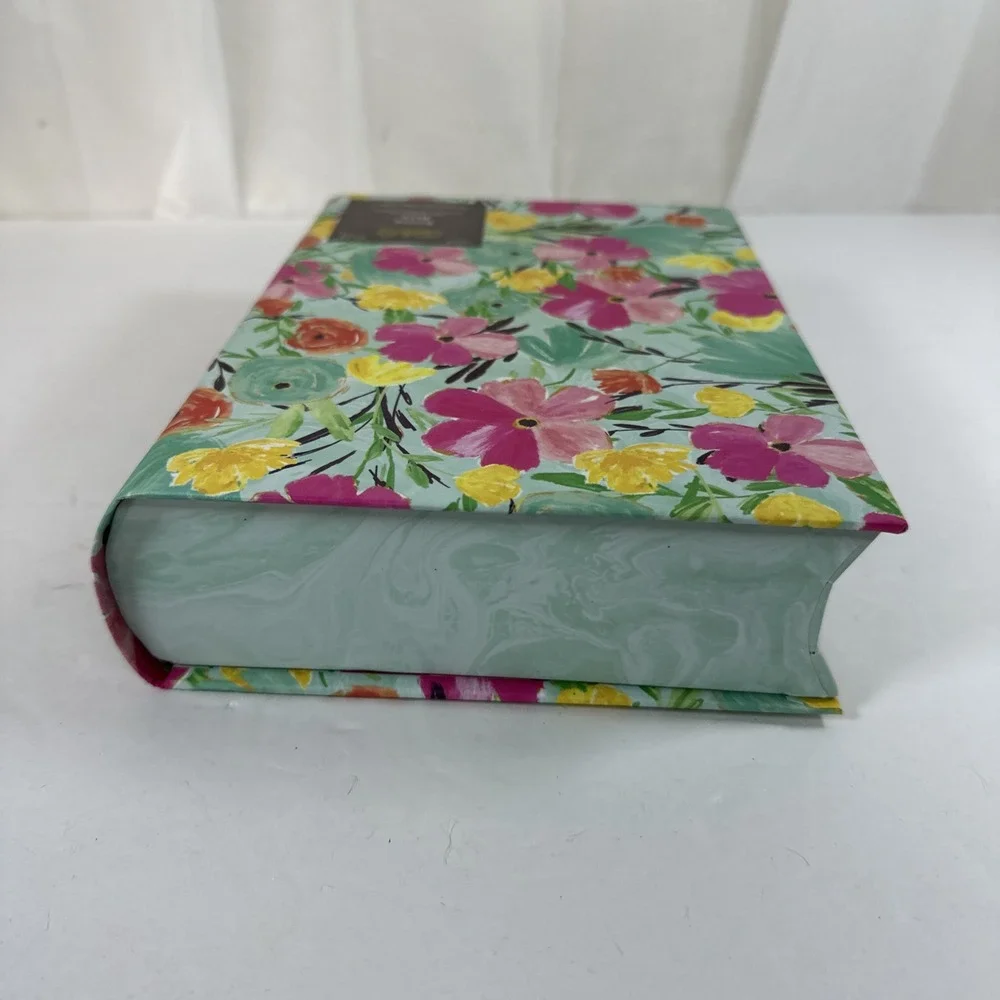 Floral Decorative Book Storage Box 8.5
